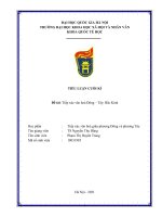 Tiếp xúc văn hoá Đông Tây- Bắc Kinh