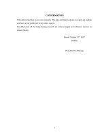 A study on consumer behavior toward organic tea in Long Bien district, Ha Noi city