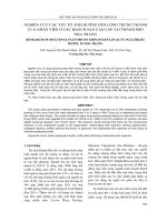 Nghiên cứu các yếu tố ảnh hưởng đến lòng trung thành của nhân viên ở các khách sạn cao cấp tại thành phố Nha Trang