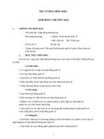 ĐỀ CƯƠNG HỢP ĐỒNG THƯƠNG MẠI QUỐC TẾ