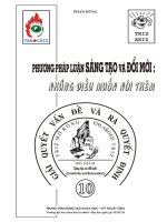 Phương pháp luận sáng tạo và đổi mới: Những điều muốn nói thêm – Phần 1