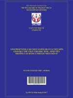 (Luận văn thạc sĩ) giải pháp nâng cao chất lượng huấn luyện môn giáo dục thể chất cho học sinh  sinh viên trường cao đẳng cảnh sát nhân dân II 