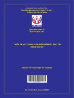 (Luận văn thạc sĩ) thiết kế hệ thống cảm biến mềm đo tốc độ động cơ DC 