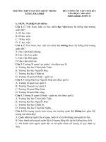 Đề cương ôn tập cuối kì 1 khối 12 năm học 2021 2022   ko đáp án