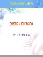 slide học lý thuyết của học phần quản trị thiết bị mạng Cisco:chuong 5 