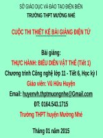 Cuộc thi thiết kế bài giảng điện tử sinh học lớp 11 THỰC HÀNH BIỂU DIỄN VẬT THỂ