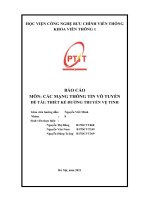 BÁO CÁO MÔN CÁC MẠNG THÔNG TIN VÔ TUYẾN ĐỀ TÀI THIẾT KẾ ĐƯỜNG TRUYỀN VỆ TINH