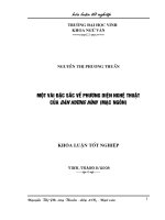 Một vài đặc sắc  về phương diện nghệ thuật của đàn hương hình (mạc ngôn)  