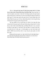 Giải quyết mối quan hệ giữa tăng trưởng kinh tế với đảm bảo an sinh xã hội ở huyện hồng ngự, tỉnh đồng tháp