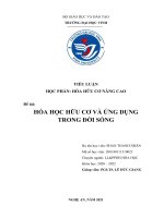 TIỂU LUẬN KẾT THÚC MÔN HỌC HÓA HỮU CƠ NÂNG CAO
