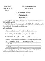 Kế hoạch giáo dục Tin học 12(công văn 5512)