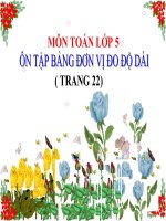On tap Bang don vi do do dai