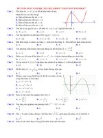 ĐỀ TOÁN THI ĐẠI HỌC  SỐ 3