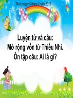 Tuan 2 MRVT Thieu nhi On tap cau Ai la gi