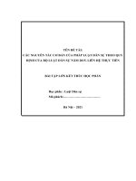 CÁC NGUYÊN TẮC CƠ BẢN CỦA PHÁP LUẬT DÂN SỰ THEO QUY ĐỊNH CỦA BỘ LUẬT DÂN SỰ NĂM 2015. LIÊN HỆ THỰC TIỄN TẠI VIỆT NAM