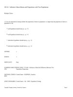 CH 10 inference about means and proportions with two populations XSTK