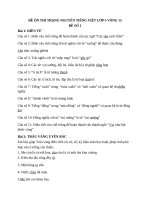 ĐỀ ÔN THI TRẠNG NGUYÊN TIẾNG VIỆT LỚP 5 VÒNG 15 ĐỀ ÔN SỐ 1