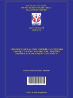 (Luận văn thạc sĩ) giải pháp nâng cao chất lượng huấn luyện môn giáo dục thể chất cho học sinh  sinh viên trường cao đẳng cảnh sát nhân dân II 