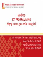 IOT PROGRAMMING mạng và các giao thức trong iot 