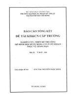 Nghiên cứu, thiết kế thi công mô hình hộp số tự động CVT ô tô NISSAN phục vụ giảng dạy