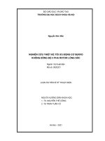 (Luận án tiến sĩ) nghiên cứu thiết kế tối ưu động cơ servo không đồng bộ 3 pha rotor lồng sóc 