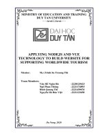 Applying NODEJS and VUE technology to build website for supporting worldwide tourism