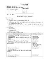 Giao an theo Tuan 19 22 nam 20172018 Lop 1