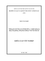 Khóa luận Những giá trị kế thừa của chế định hồi tỵ và định hướng áp dụng trong phòng, chống tham nhũng ở Việt Nam hiện nay