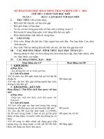 GIÁO ÁN HOẠT ĐỘNG TRẢI NGHIỆM cả năm lớp 1  NĂM 2021