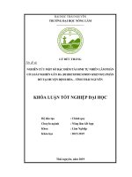 Khóa luận nghiên cứu một số đặc điểm tái sinh tự nhiên lâm phần có loài nghiến gân ba (burretiodendron hsienmu) phân bố tại huyện định hóa   tỉnh thái nguyên 