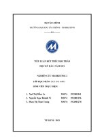 Nghiên cứu những yếu tố ảnh hưởng đến quyết định mua của khách hàng về sản phẩm bia heineken của công ty TNHH nhà máy bia heineken tại TP  hồ chí minh 