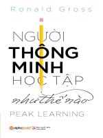 Nguoi thong minh hoc tap nhu the nao ronald gross 