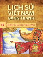 Lịch sử việt nam bằng tranh  bộ mỏng t 46   những cải cách của trịnh cương   lê văn năm 