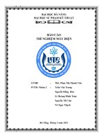 Báo cáo thí nghiệm máy điện