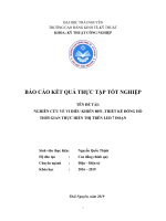 Nghiên cứu về vi điều khiển 8051. thiết kế mô hình đồng hồ thời gian thực hiển thị trên led 7 thanh