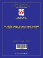 (Luận văn thạc sĩ) tìm hiểu ảnh hưởng của đặc tính biên độ tần số và góc pha tần số lên phổ tần của thiết bị đo 