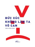 Bức xúc không làm ta vô can   đặng hoàng giang 