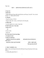 Đề kiểm tra hoạt động trải nghiệm 6 (giữa kì và cuối kì 1) 