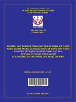 (Luận văn thạc sĩ) so sánh các chương trình đào tạo sư phạm kỹ thuật nông nghiệp trong và ngoài nước để đóng góp ý kiến cho việc xây dựng chương trình đào tạo sư phạm 