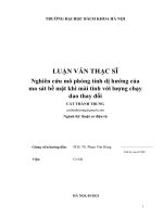 Nghiên cứu mô phỏng tính dị hướng của ma sát bề mặt khi mài tinh với lượng chạy dao thay đổi 