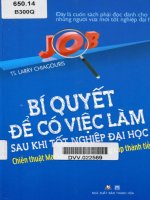 Bí quyết để có việc làm sau khi tốt nghiệp đại học 