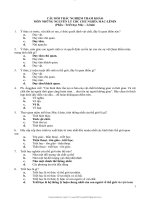 Bộ câu hỏi trắc nghiệm Triết học Mac lenin