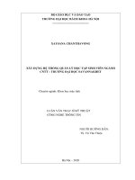 Xây dựng hệ thống quản lý học tập sinh viên ngành cntt   trường đại học savannakhet 