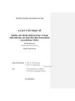 Nghiên cứu thành phần hóa học và hoạt tính sinh học cây kim tiền thảo desmodium styracifolium (osb ) 