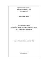 Xây dựng hệ thống quản lý tự động thư viện tỉnh Kiên Giang dựa trên công nghệ RFID