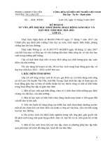 Kế hoạch tư vấn hỗ trợ HS.