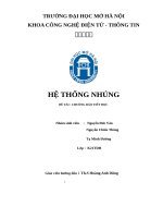 Đề tài chuông báo tiết học môn hệ thống nhúng