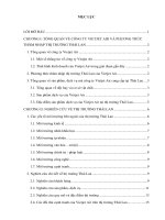 CHIẾN LƯỢC MARKETING QUỐC TẾ CỦA VIETETJET AIR TẠI THỊ TRƯỜNG THÁI LAN