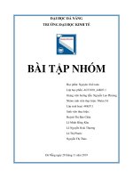 Bài tập nhóm dự án thành lập công ty TNHH an nhiên chuyên sản xuất bánh kẹo socola