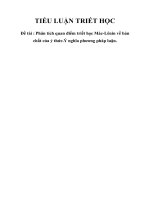 Phân tích quan điểm triết học mác lênin về bản chất của ý thức